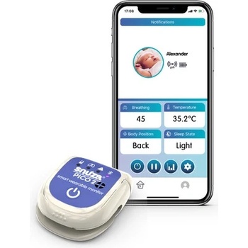 Snuza Monitor Dychu Smart Snuza Pico + Avent Baby Monitor SCD501