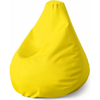 Sablio sedací vak Pear žlutá 2 140 x 100 x 25 cm