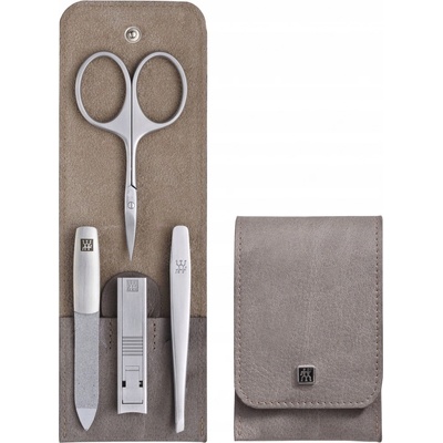 Zwilling Premium pinzeta + nožnice na nechty a kožtičku + pilník na nechty + klieštiky na nechty + púzdro kozmetická sada