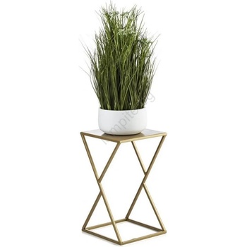 Image 1 of HowHomely Стойка за цветя LOFT 40x23, 5 см златист (DD0309)