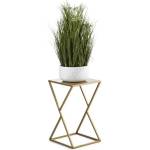 HowHomely Стойка за цветя LOFT 40x23, 5 см златист (DD0309)