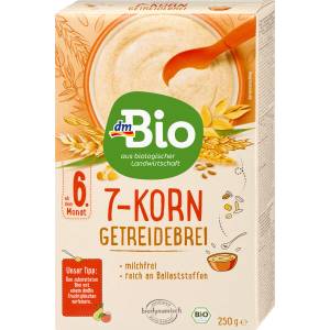 dmBio Био каша със седем зърнени култури, 6+м, 250 g (1588440)