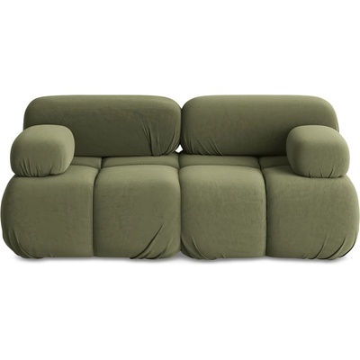 makamii Светлозелен кадифен модулен диван 190 cm Lokua - Makamii (LOKUA_2S_1_P1_C4)