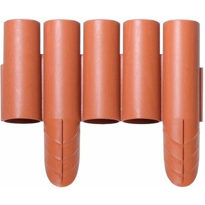 Prosperplast Záhradná palisáda IPALPLUS 15 cm 2,4 m terakota 8 ks