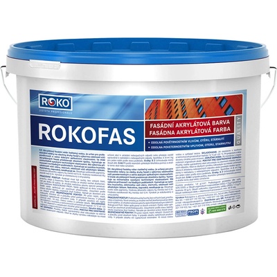 Rokospol Rokofas bílá fasádní Akrylátová barva 7,5 kg