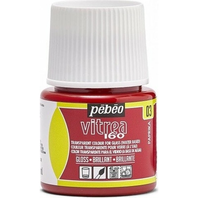 Pébéo Napaľovacia farba na sklo Vitrea 160 45 ml 03 Paprika