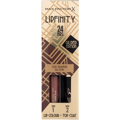 Max Factor Lipfinity 24HRS Lip Colour Dlhotrvajúci rúž s balzamom 185 Warm Glow 4,2 g