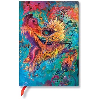 Paperblanks Тефтер Humming Dragon, Midi, твърда корица, 72 л (1570180190)