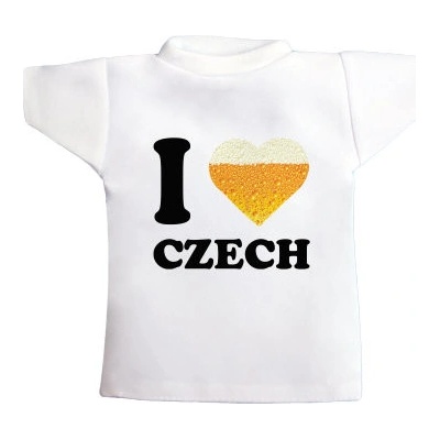 Tričko na láhev I love czech beer