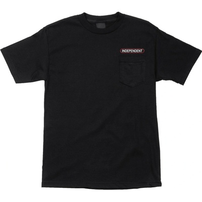 Independent tričko Baseplate S/S Pocket Heavyweight T-Shirt Black