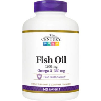 21st Century Fish Oil 1200 mg [140 Гел капсули]