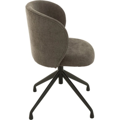 J-Line by Jolipa Chair Turn Grey Šedá sametová