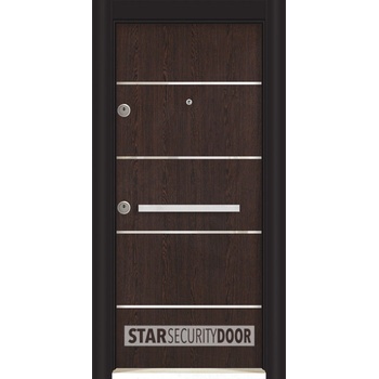 Starsteeldoor Блиндирана врата Outdoor - LP Инокс Венге с термомост (цена без монтаж)