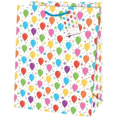 Taška dárková Jumbo Balónky multicolor 33 x 13,7 x 44,5 cm