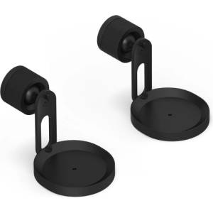 FLEXSON Стойка за високоговорители Sonos Pro, черна, за монтаж на стена, за Era 100, комплект (E10MPWW1BLK)