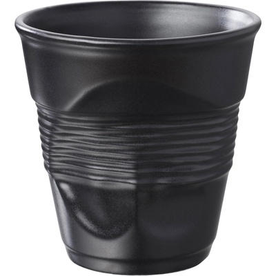 REVOL Šálka na espresso FROISSÉS saténová čierna porcelán 80 ml