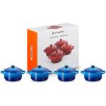Le Creuset Тава за фурна 10 см, 250 мл, комплект от 4 бр. , AZURE, керамика с глазура, Le Creuset (LECR79212102200100)
