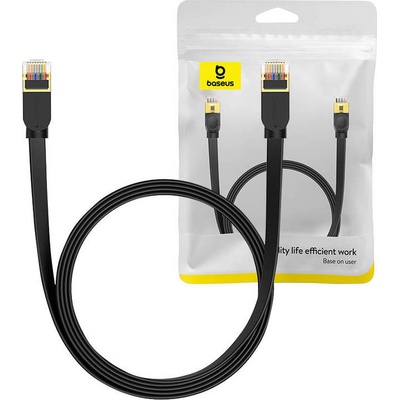 Baseus 054812 RJ45, Gigabit, Cat.7, 2m, černý