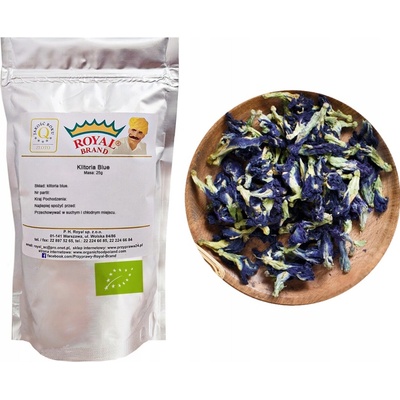 Royal Brand bio modrý čaj Klitoria Blue Butterfly Tea z kvetov 25 g