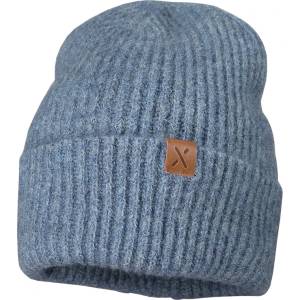 maximo Зимна шапка (beanie) maximo Girl's Mütze mit Umschlag gerippt Beanie - Blue Melange - размер 51-53 cm (204-9209-0511)