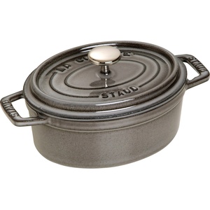 Staub Овална тенджера за готвене, графитено сив V 0, 6 l Staub (ST1101518)