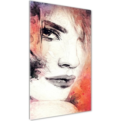 Vertikálny foto obraz sklenený Abstrakcie žena 50x100 cm