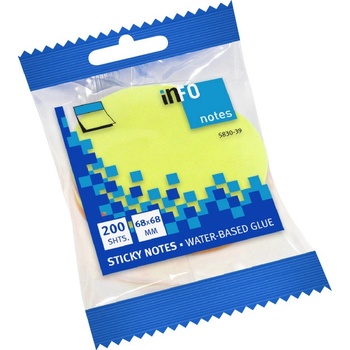 INFO NOTES Самоз лист Info Notes Балон неон 70х70mm 200л (1901035-58-5836-39)