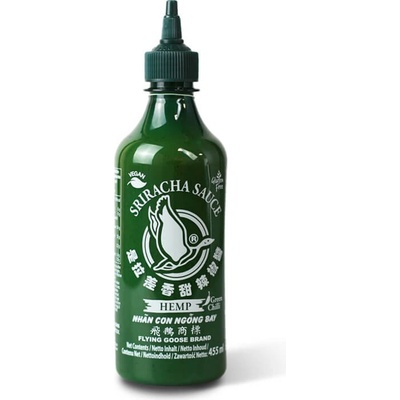 Flying Goose sriracha chilli omáčka s s konopným olejem 455 ml