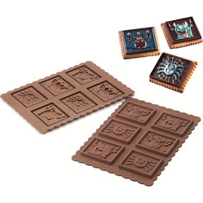 Silikomart Форма за сладки Ckc12 Cookie Monster Slim силиконова (22.172.77.0165)