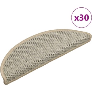 vidaXL Самозалепващи стелки за стълби сизал 30 бр 56x17x3 см (3365863)