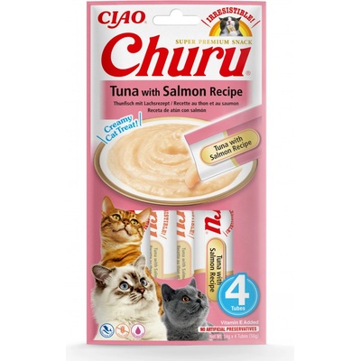 Churu Cat Purée Tuna with Salmon 4 x 14 g – Zbozi.Blesk.cz