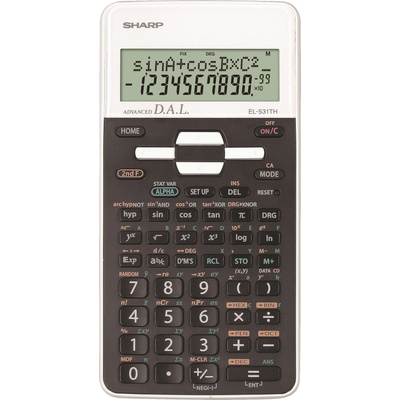Sharp Научен калкулатор sh-el531th, 10+2разряда, бял (10764-А-БЯЛ)