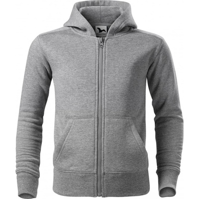 Malfini mikina Trendy Zipper tmavě šedý melír