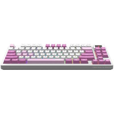 FORGE GK600 TKL WIRELESS VIOLET - Hot-Swappable Mechanical Switches, PBT Keycaps, Sound-Dampening Foam and Gaskets, Integrated Display, RGB LED, 2.4GHz, BT, USB-C (FORGE_GK600_TKL_W_VIOLET_US)