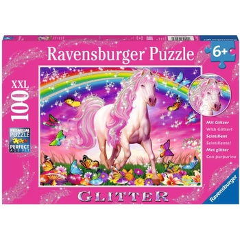 Ravensburger Блестящ пъзел Ravensburger от 100 XXL части - Кон мечта (13927,28)