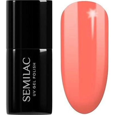 Semilac UV lak na nehty 518 Neonově oranžová 7ml