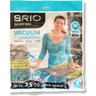 BRIO вакуумен плик за дрехи, Размер М, 70х50см, 1 брой