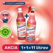 Cleanfit ultrakoncentrát Toalety a koupelny 1+1=11 l