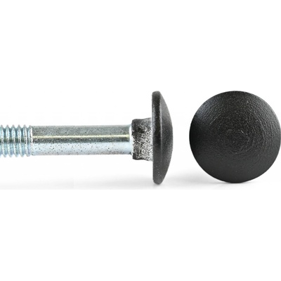 Šroub vratový černá hlava s maticí 4ks Domax ZACB - M6x40 – Sleviste.cz