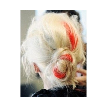 clip in vlasy barevný klip pramínek do vlasů v délce 50cm červený