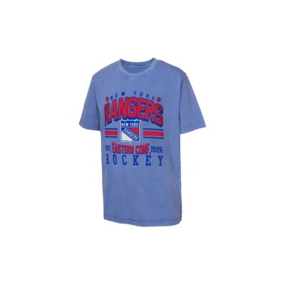 dětské triko NHL Outerstuff New York Rangers Pigment Dyed modrá