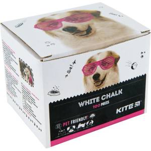  Тебешири Kite Dogs, бели 100 бр (1610005-100-K22-079-100)