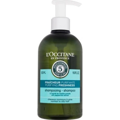 L'Occitane Aromachology Purifying Freshness 500 ml освежаващ шампоан за нормална до мазна коса за жени