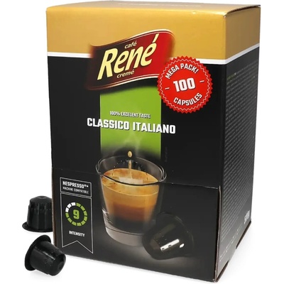 Café René Espresso Classico Italiano pro Nespresso 100 ks
