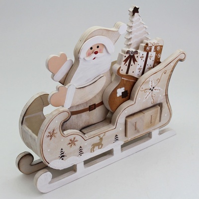 Lepaso Santa kalendář dřevo 15x13,5cm