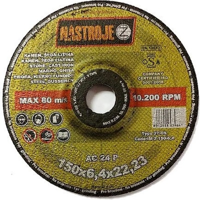 Nástroje cz Brusný kotouč 150 x 6,4 mm IM-2-150-6,4