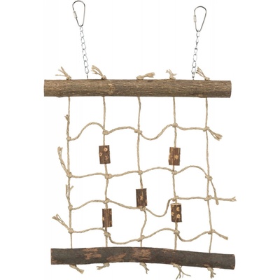 TRIXIE Rope Climbing Wall - Въжена стена за катерене с мрежа от сизал за птици, 27/24 см