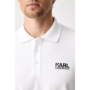 Karl Lagerfeld тениска с яка мъжка от памук с еластан (500235.745780) - answear - 99,73 лв