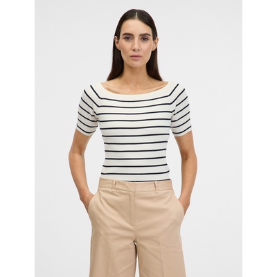 Orsay Кремава дамска тениска с три-четвърти ръкави ORSAY Orsay | Byal | ЖЕНИ | L