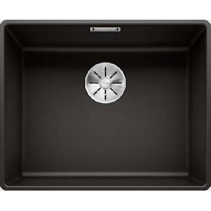 BLANCO Subline 500 - Мивка от Silgranit, 53x43 см, черна 525994 (525994) Мивка за вграждане